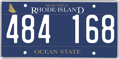 RI license plate 484168