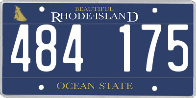 RI license plate 484175