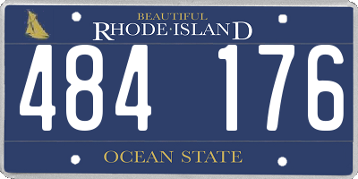 RI license plate 484176