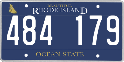 RI license plate 484179