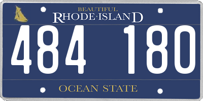 RI license plate 484180