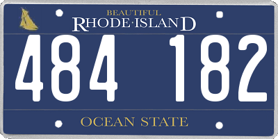 RI license plate 484182