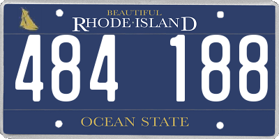 RI license plate 484188