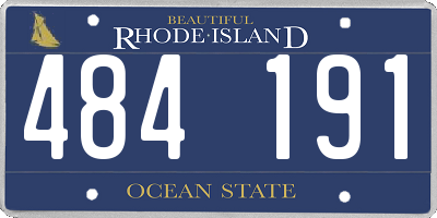 RI license plate 484191
