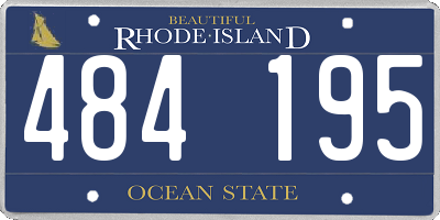 RI license plate 484195