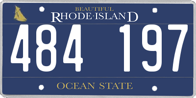 RI license plate 484197