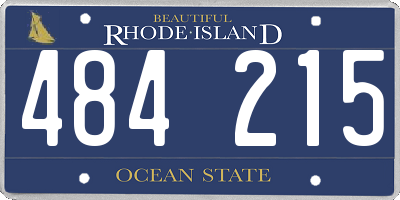 RI license plate 484215