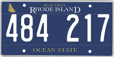 RI license plate 484217