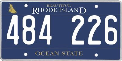 RI license plate 484226