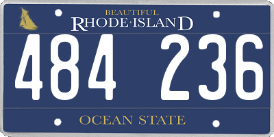 RI license plate 484236