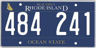 RI license plate 484241