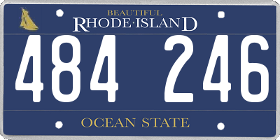 RI license plate 484246
