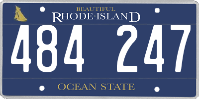 RI license plate 484247