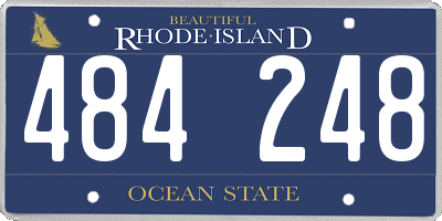 RI license plate 484248