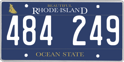 RI license plate 484249