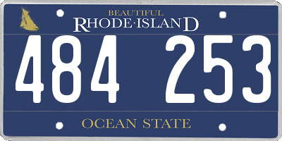 RI license plate 484253