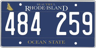 RI license plate 484259