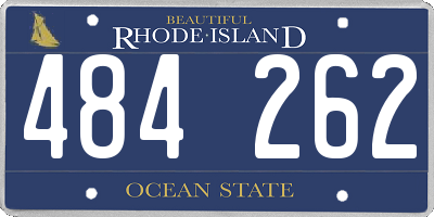 RI license plate 484262