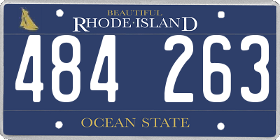 RI license plate 484263