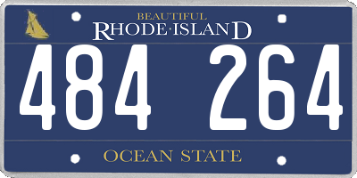 RI license plate 484264