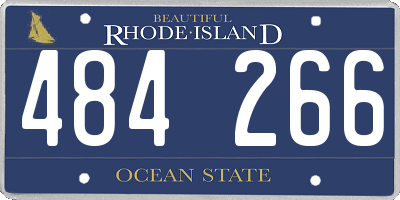 RI license plate 484266
