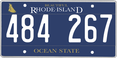 RI license plate 484267