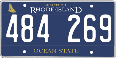 RI license plate 484269