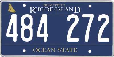 RI license plate 484272