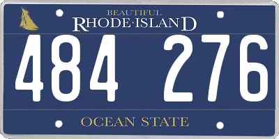 RI license plate 484276