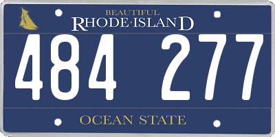 RI license plate 484277