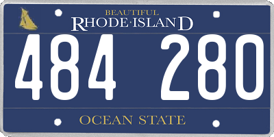 RI license plate 484280