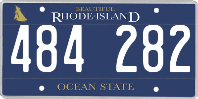 RI license plate 484282