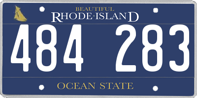 RI license plate 484283
