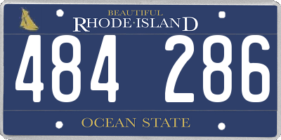 RI license plate 484286