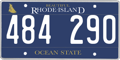 RI license plate 484290