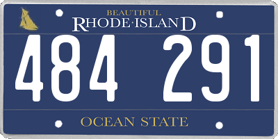 RI license plate 484291