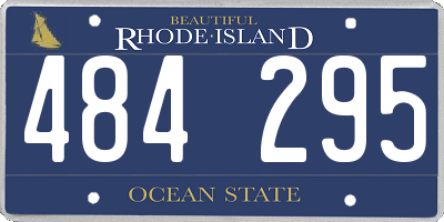 RI license plate 484295