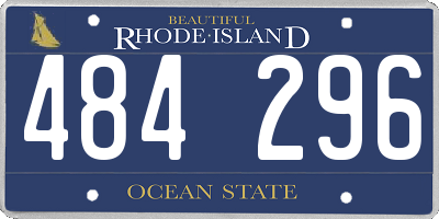 RI license plate 484296