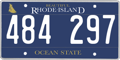 RI license plate 484297