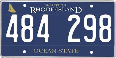 RI license plate 484298
