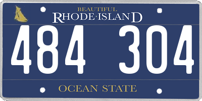 RI license plate 484304