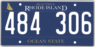 RI license plate 484306