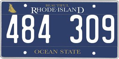 RI license plate 484309