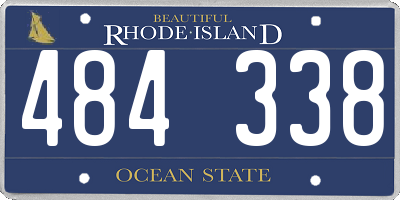 RI license plate 484338