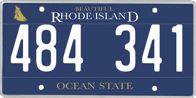 RI license plate 484341