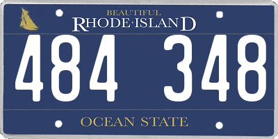 RI license plate 484348