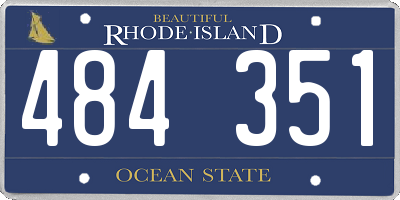 RI license plate 484351