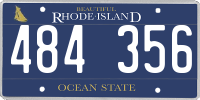 RI license plate 484356