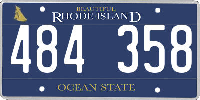RI license plate 484358