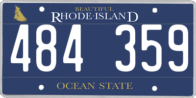 RI license plate 484359